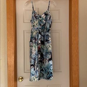 Tropical Midi Dress